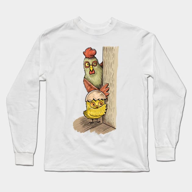 The Chick Long Sleeve T-Shirt by Artofokan